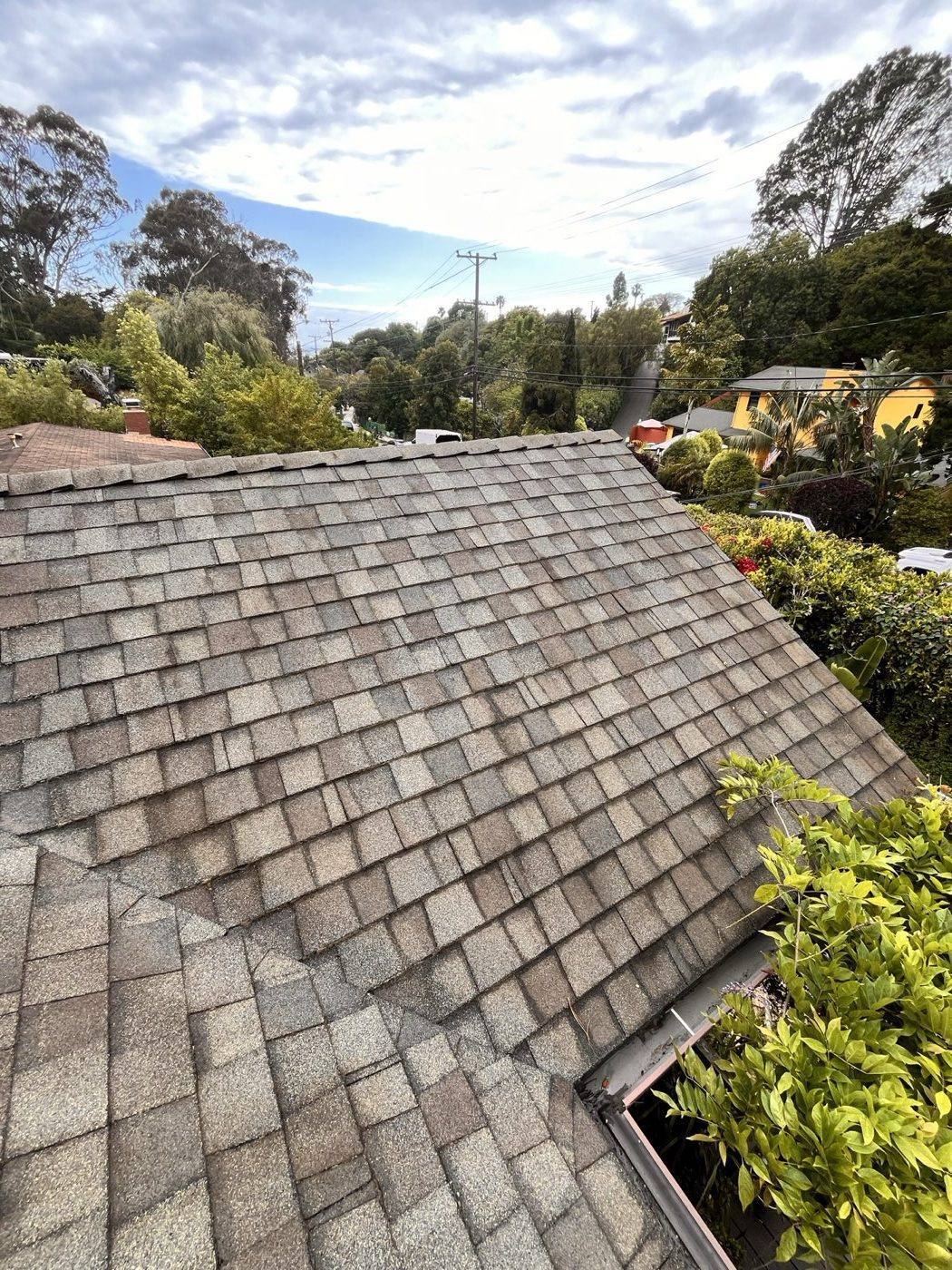The same roof after cleaning